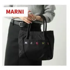 人気✨MARNI　マルニ　お花ビーズ　トート　ハンドバッグ　ブラック　黒　キッズのサムネイル