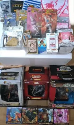 ワンピース　フィギュアとグッズまとめ　電伝虫メジャーなど