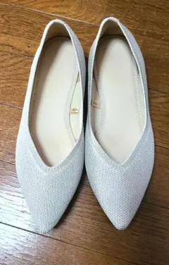 GU ウォッシャブルニットフラットシューズ