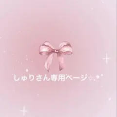 しゅりさん専用ページ