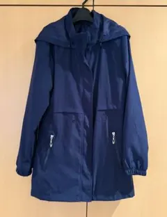 レディース ネイビー フード付き マウンテンパーカー