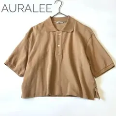 AURALEE オーラリー シアー ポロシャツ オレンジ - メルカリ