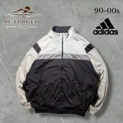 【良配色 90-00s】adidas ビッグロゴ ナイロンジャケット 3XO