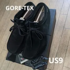 美品Clarks Originals ワラビー GORE-TEX ブラックUS9のサムネイル