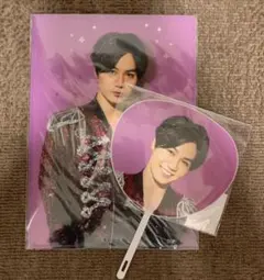 サマパラ　2020 松田元太　ミニうちわ　クリアファイル