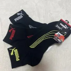 お値下げしました！PUMA ブラックソックス 3足セット