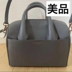 StitchandSew ハンド.ショルダーバッグ ネイビー スクエア - メルカリ