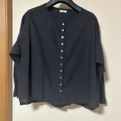 Hau khadi cottonブラウス(黒)
