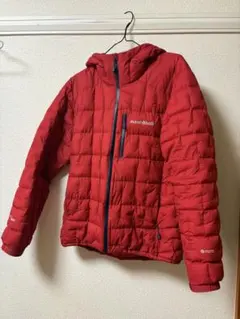 mont-bell イグニスダウンパーカーゴアテックス M廃盤カラーレッド 短丈