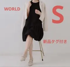 新品OPAQUE．CLIP裾バルーンミニジャンスカS黒