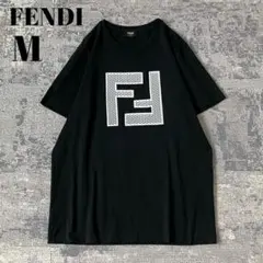 極美品！FENDI 21SS FFロゴ メッシュツートンTシャツ カットソー L 