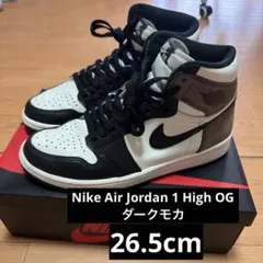 Air メンズ Nike | Amazon NIKEダークモカ26.5 Jordan スニーカー OG ハイ レトロ 1 シューズ(男性用)