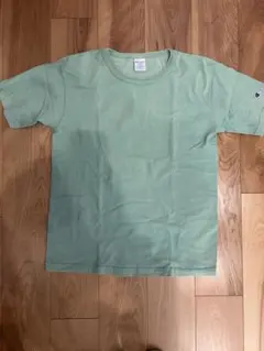 Champion T1011 オリーブグリーン 無字Tシャツ