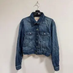 UNIQLO ダークブルー デニムジャケット M デニム ジャケット 単丈
