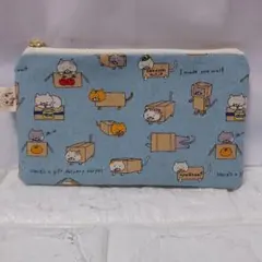パーティーねこ にゃんこ ボックスポーチ ハンドメイド - メルカリ