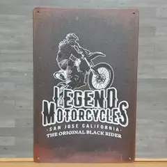 MOTOR CYCLE ビンテージ風 ブリキ看板 OK2565