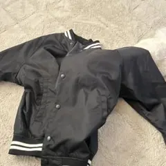 黒 スタジャン風ジャケット