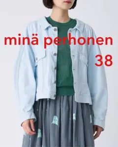 mina perhonen every day デニムブルゾン ブルー 38 - メルカリ