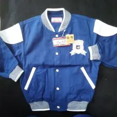 F-93　男児　日本製　麻混薄地デザインジャンバー　120cm