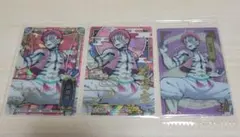 鬼滅の刃 猗窩座 ウエハース ステンドグラスカード 3枚セット