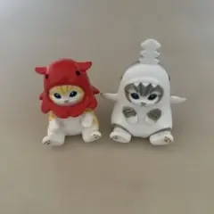 猫フィギュア 2体セット