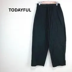 ◇トゥデイフル【XS】カジュアルパンツ　コットン　ゆったり　ポッケ　ウエストゴムのサムネイル
