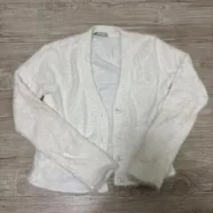 zara ファーカーディガン