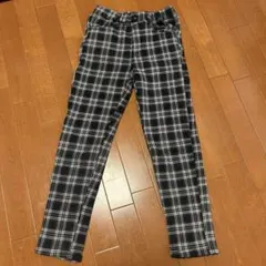 150cm チェック裏起毛パンツ