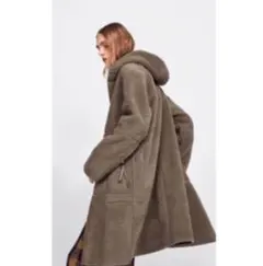 ZARA ムートンコート ボアコート　リバーシブル