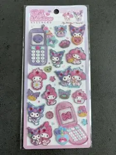 平成はっぴーフォン　シール　クロミ　マイメロディ