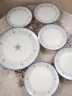 未使用 Noritake Orangerie ケーキプレート 大皿 6枚セットのサムネイル