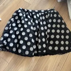 ドット柄 フレアスカート 100cm~