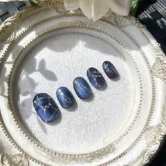 ネイルチップ★星空ギャラクシーネイル