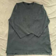 URBAN RESEARCH ベロア風 カットオフ 七分袖 カットソー