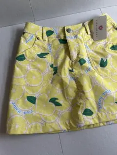 【タグ付き】VIVA HEART ゴルフスカート レモン柄｜インナー付き 映え