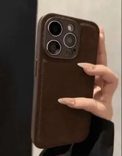 iPhone16 スマホケース シックブラウン