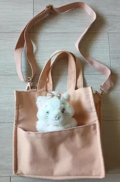 【美品】マリーちゃん　ぬいぐるみ付トートバック　ディズニー