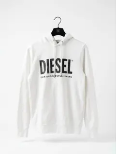DIESEL ディーゼル ロゴ パーカー ホワイト 白　Sサイズ