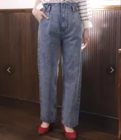 お値下げ中　ナイスクラップ バックレースアップデニムパンツのサムネイル