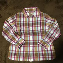 グローバルワーク キッズ チェックシャツ Lサイズ