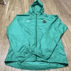 NIKE×エフシーブリストル　グリーンナイロンジャケット