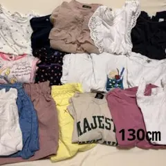 女の子130㎝　服まとめ売り　半袖トップス Tシャツ ワンピース　夏服