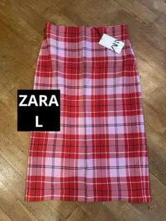 新品】ZARA ★チェック タイトスカート