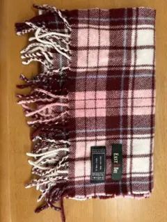 EAST Boy イーストボーイマフラー　ピンクチェック柄