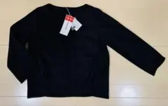 【未使用タグ付き】ドゥクラッセ　暖かいプルオーバー　黒　M