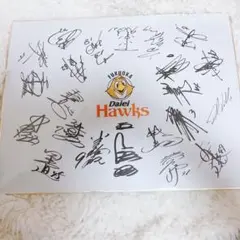 福岡ダイエーホークス　サイン色紙　即購入可