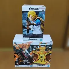 うずまきナルト＆BLEACH黒崎一護＆ワンピース サボ フィギュアセット