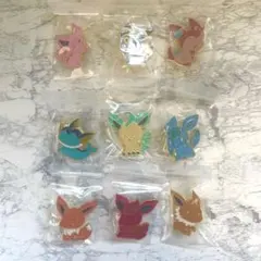 イーブイフレンズ　ブイズ　ピンバッチ　ポケモン　　9個セット
