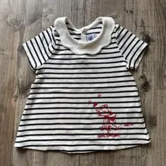 プチバトー18m/81❤️フリル襟ネコTシャツ&レギンス