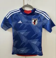 【美品】adidas 日本代表 サッカー2022 ユニフォームシャツ 青 150